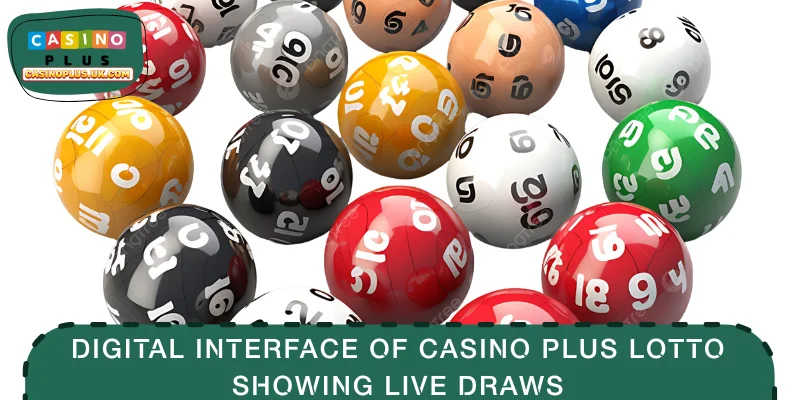 Digital interface of CASINO PLUS Lotto showing live draws