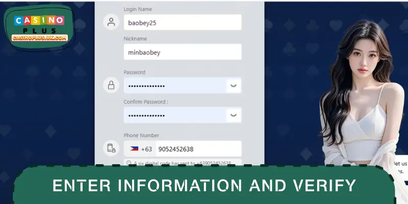 Enter enough information to verify immediately